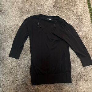 BCX Black V-Neck Sweater
